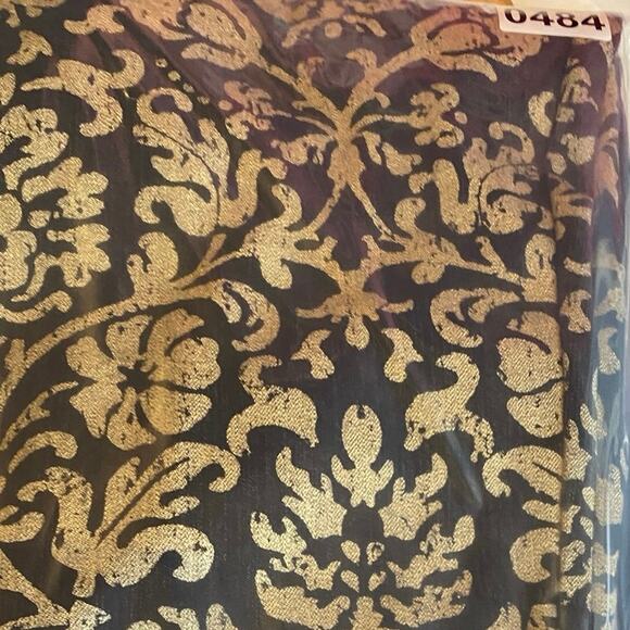 Lafayette 148 Pants Woman’s 6 Tapestry Print Luxury Black & Gold - Picture 11 of 11